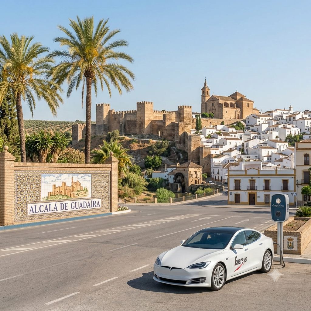 Vista de Alcalá de Guadaíra, zona de cobertura de RecargaSevilla